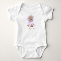Neutralt Lavender Nalle Baby Bear