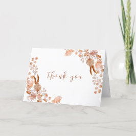 Neutralt Little WildblomBoho Baby Shower Tack Kort