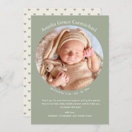 Neutralt lyssnar på Cute Minimal Simple Sweet Baby Meddelande