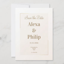 Neutralt Minimal beige Bröllop