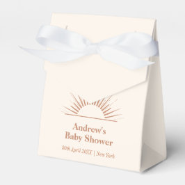 Neutralt Minimal Boho Ray of Sunshine Baby Shower Presentaskar