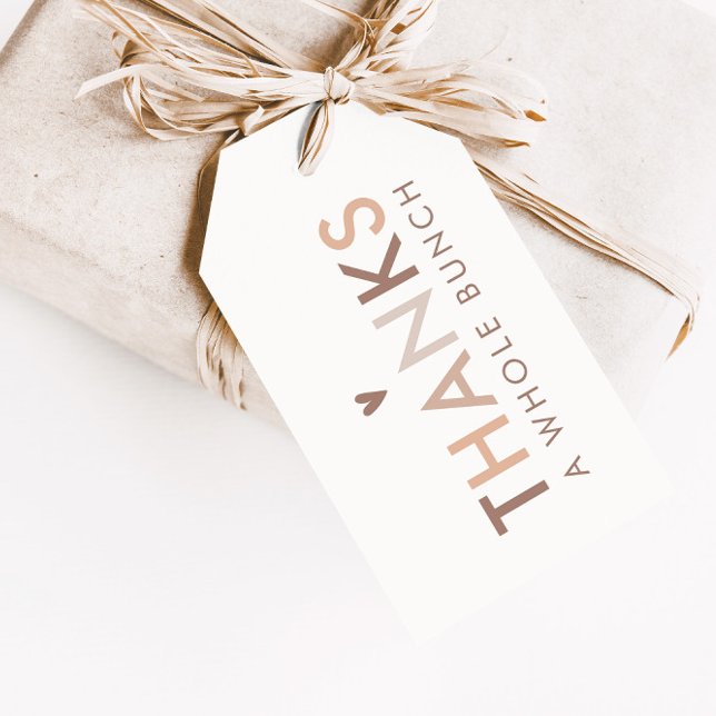 Neutralt Modern könsneutral Tack för Presentetikett (Skapare uppladdad)