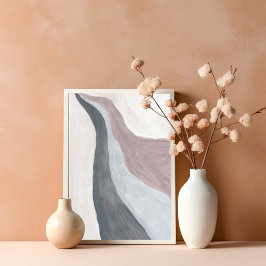Neutralt modern minimal abstrakt Art Poster