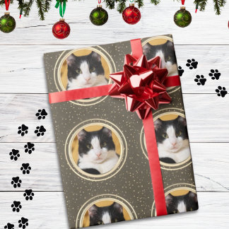 Neutralt Modern Pet Wrapping Papper Presentpapper