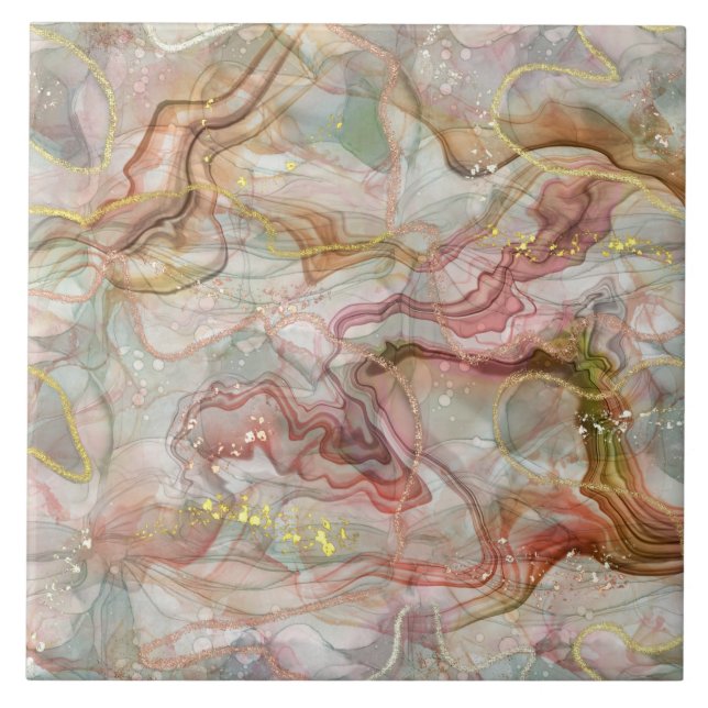 Neutralt mönster hemdekoder kakelplatta (Framsidan)