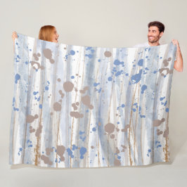 Neutralt Nature Woodland Färg Fleecefilt