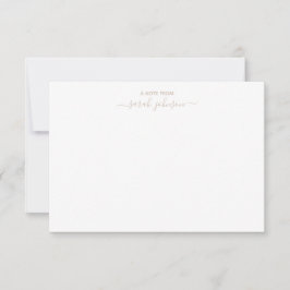 Neutralt Note Card Stationary Simple Minimalistic Anteckningskort