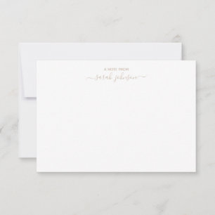 Neutralt Note Card Stationary Simple Minimalistic Anteckningskort