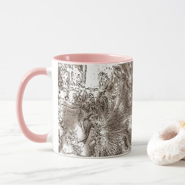 "Neutralt och Chic" i kombination med kaffe Mugg (Med munk)