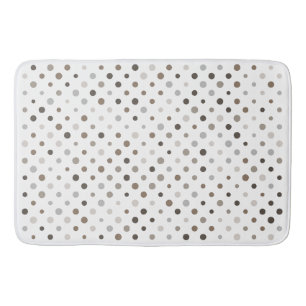 Neutralt Oregelbunden Polka dots Badrumsmatta