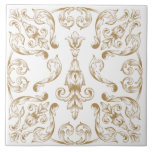 Neutralt Ornamental dekorativ panel Kakelplatta<br><div class="desc">Prydnadsdekorativ bricka i en beige neutralt-ton.</div>