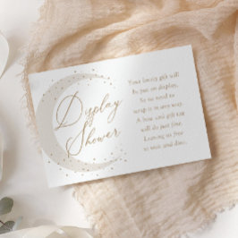 Neutralt över Måne Baby Visning Shower Tilläggskort