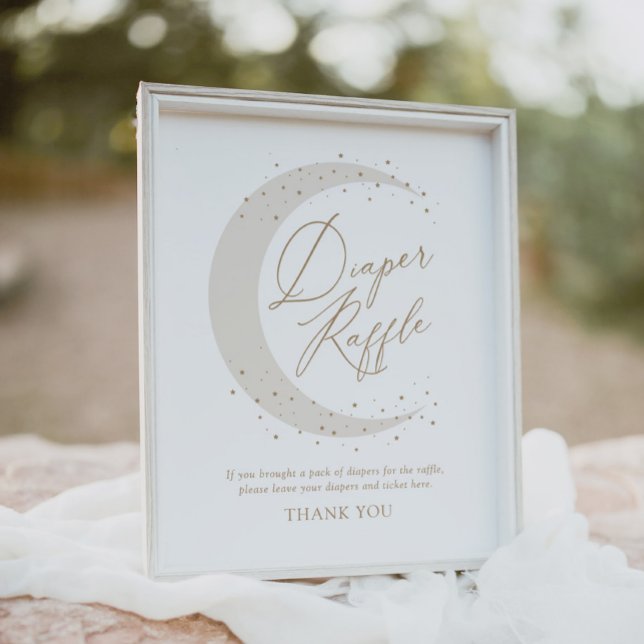 Neutralt över Måne babyskådans dykare Raffle Poster (Skapare uppladdad)