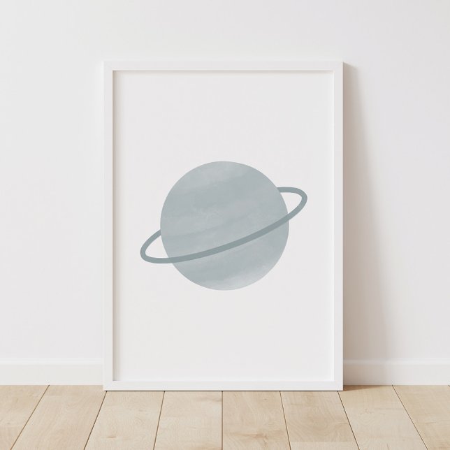 Neutralt Planet Rymden Kids Room Decor Poster (Skapare uppladdad)
