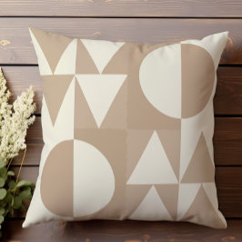 Neutralt Raster geometrisk mönster II Kudde