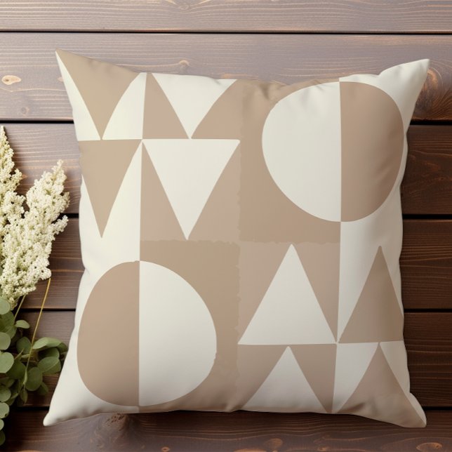 Neutralt Raster geometrisk mönster II Kudde (Skapare uppladdad)