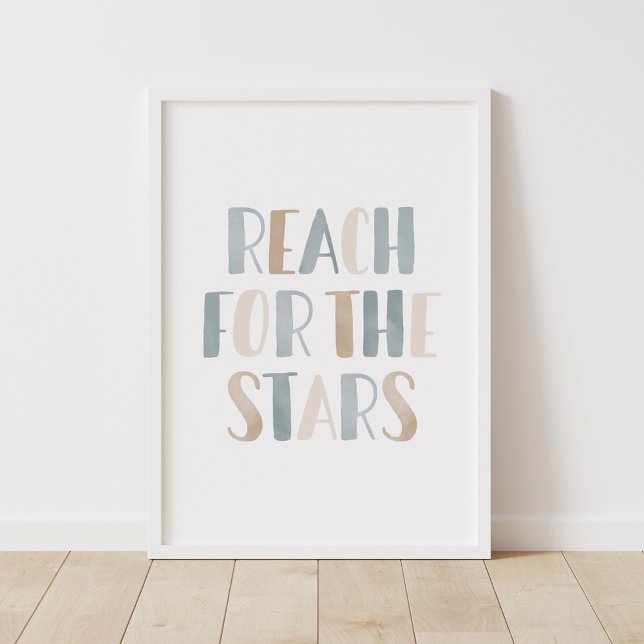 Neutralt Reach för Stars Rymden Kids Room Poster (Skapare uppladdad)