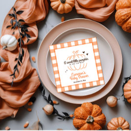 Neutralt Retro Pumpkin på sitt sätt Pappert babysk Pappersservett