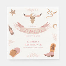 Neutralt Rosa Boho Vilda western Cowgirl Baby Show