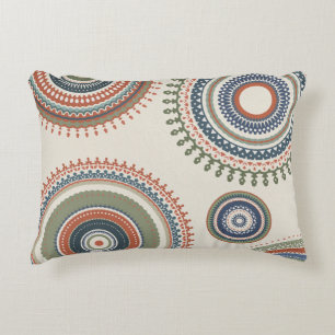 Neutralt Sage Blue Multi Mandala Prydnadskudde