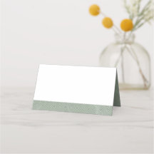 Neutralt Sage Grönt Marble Tält Place Card