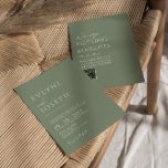 Neutralt Sage Grönt minimalist Boho QR-kod Bröllop Inbjudningar<br><div class="desc">Det här är en bröllopsinbjudan till perfekten om du är tittar för en elegant och en enkel redigerbar inbjudan. En elegant unik enkel minimal grönt för minimalistisk sage boho QR-kodbröllop inbjudan. Som du ser innehåller den en enkel vanlig grönt, dvs. en hel designmall och vit brud och rummets namn och...</div>