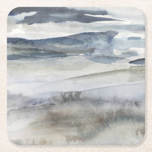 Neutralt Salt Spray Underlägg Papper Kvadrat (Framsidan)