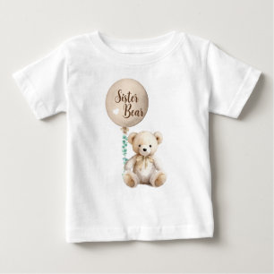 Neutralt Sister Bear Baby Shower T-Shirt