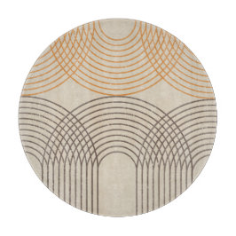 Neutralt Styckning av dekorativt glas av Linjer