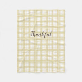 neutralt tartan fall mönster fleecefilt