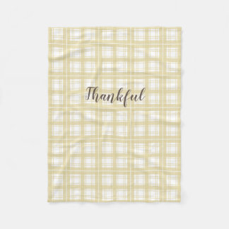 neutralt tartan fall mönster fleecefilt