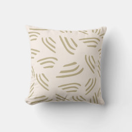 Neutralt Ton med Flecks Abstrakt Dekorativ kudde