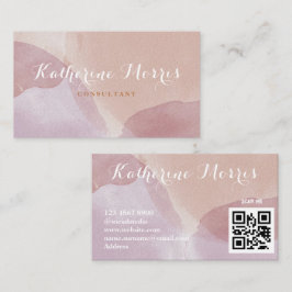 Neutralt Tone-minimalistisk QR-kodProfessionell Visitkort