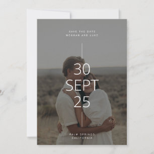 Neutralt Tones Save Date Card Inbjudningar