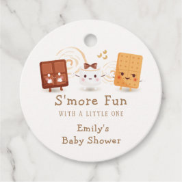 Neutralt Whimsical S'more Roligt Baby Shower Gåvor Etiketter
