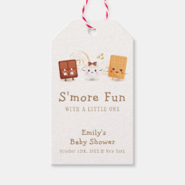 Neutralt Whimsical S'more Roligt Baby Shower Presentetikett