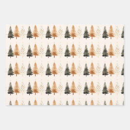 Neutralt Winter Forest Julgran