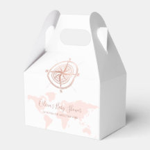 Neutralt World Map Travel Äventyr Baby Shower