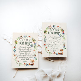 Neutralten Baby Shower för Äventyr Woodland Animal Tilläggskort