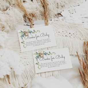 Neutralten Baby Shower för Äventyr Woodland Animal Tilläggskort