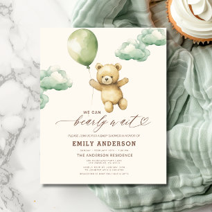 Neutralten Baby Shower för Grönt för budgetfördröj Flygblad