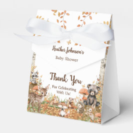 Neutralten Baby Shower för skog från Rustic Woodla Presentaskar