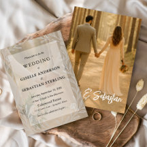 Neutralten Botaniskt Elegant bröllop med enkel öve