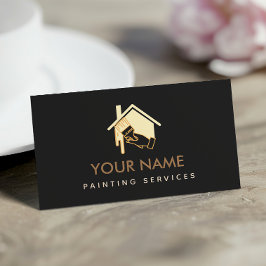 Neutralten Cream & Black för modern husmålning Visitkort