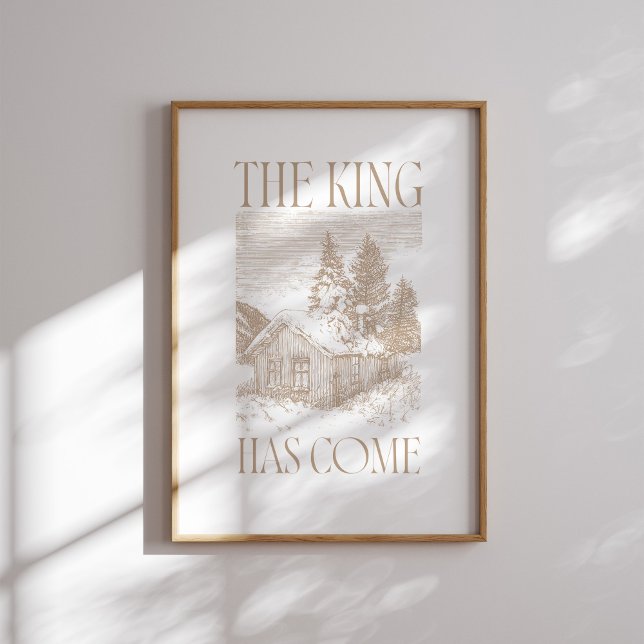 Neutralten Kung har Kom Cabin-jul Poster (Skapare uppladdad)