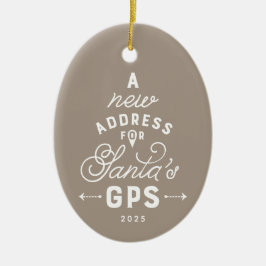 Neutralten Ny roligt - en fotojul Julgransprydnad Keramik