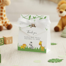 Neutralten Safari Baby Shower Cute Jungle Animals