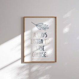 Neutralten Vattenfärg lyssnar alltid på poster med
