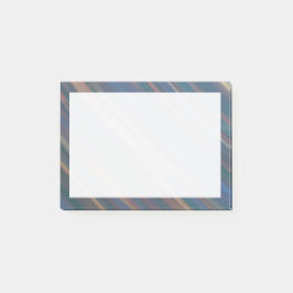 Neutraltens Abstrakt | Blå olivkopparjordtoner Post-it Block