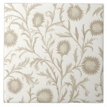 Neutraltens Blommigt Flower Mönster Kakelplatta<br><div class="desc">Ett vackert tema. I söt neutralt färg är denna slående,  inspirerade utformning en mjuk och söt tar på sig en blomma mönster.</div>